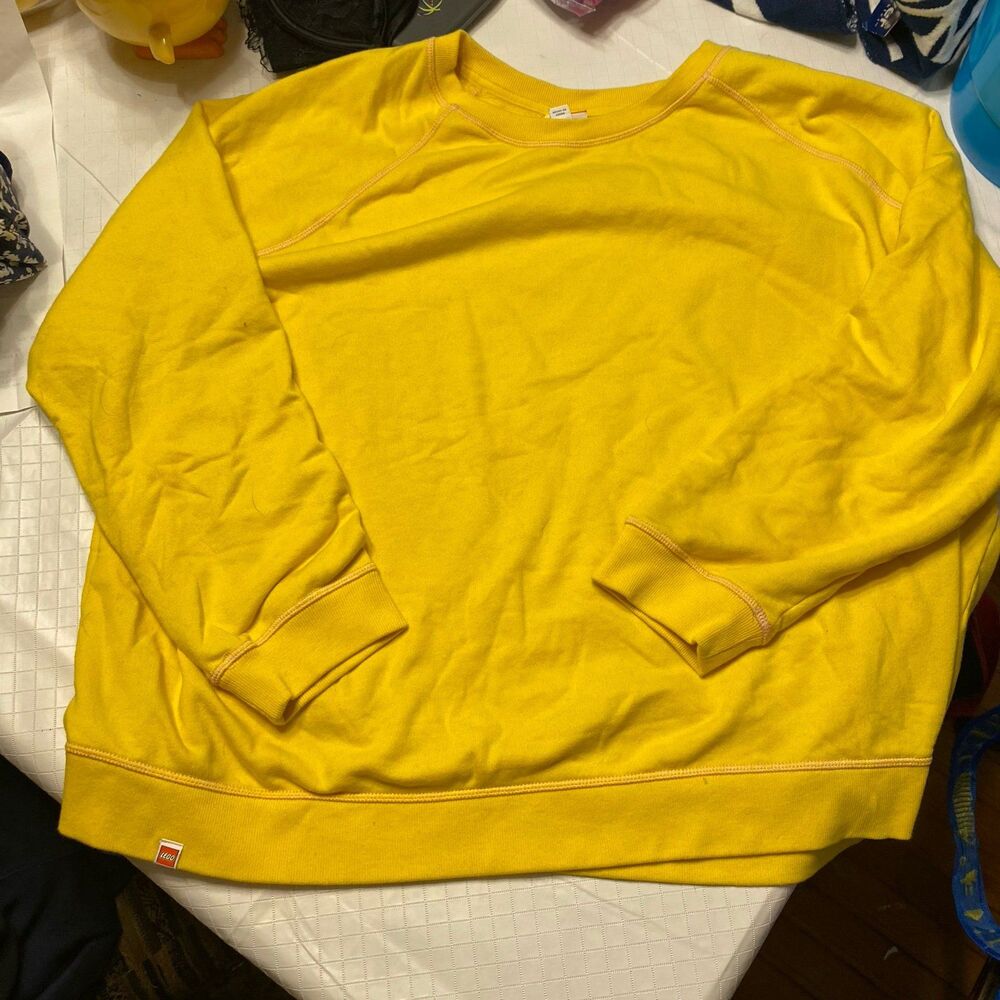 LEGO Women's Mini figure Embroidered Sweatshirt Yellow LEGO x Target Collab